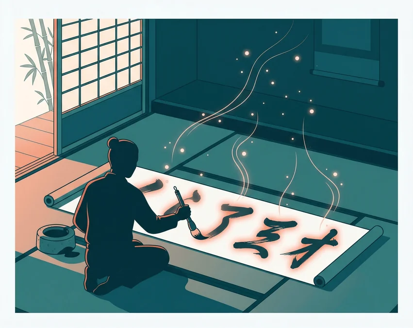 Les 5 critères SMART : calligraphe japonais